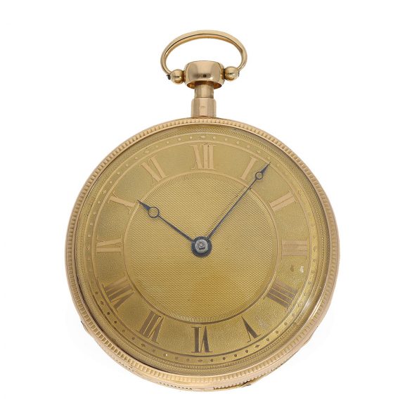 Swiss 18 Carat gold pocket watch with musical movement Circa 1815