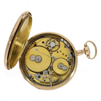 Swiss 18 Carat gold pocket watch with musical movement Circa 1815