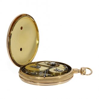 Swiss 18 Carat gold pocket watch with musical movement Circa 1815