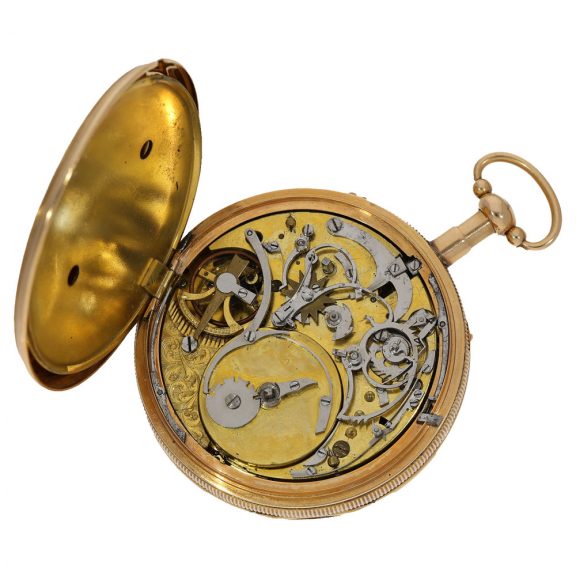 18 Carat gold cylinder watch with repeater Circa 1820 18 Carat gold cylinder watch with repeater Circa 1820