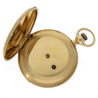English heavy 18K gold pocket chronometer Circa 1850