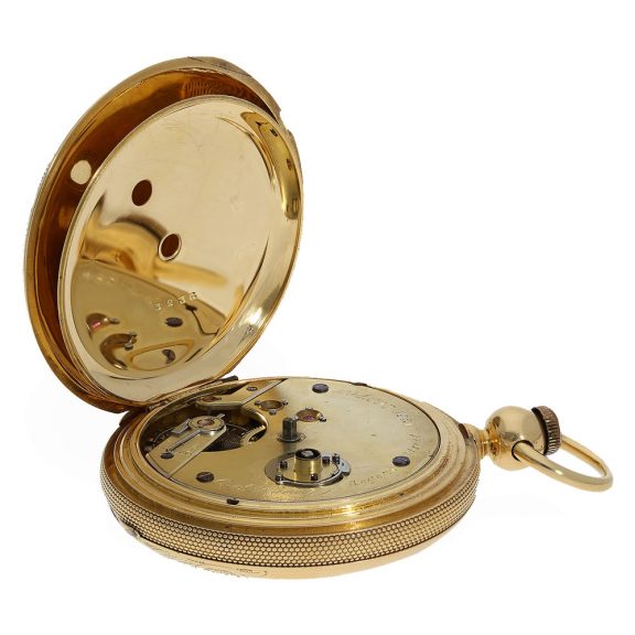 English heavy 18K gold pocket chronometer Circa 1850 English heavy 18K gold pocket chronometer Circa 1850