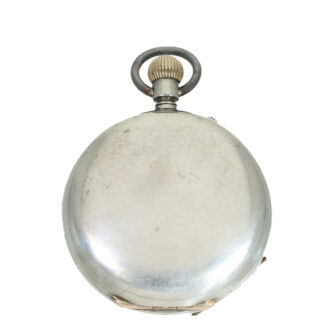 German silver full hunter historical pocket watch Circa 1853