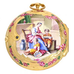 A gold French high-grade lady's verge pocket watch Circa 1770