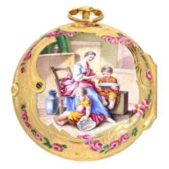 A gold French high-grade lady's verge pocket watch Circa 1770 A gold French high-grade lady's verge pocket watch Circa 1770