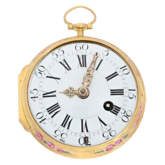 A gold French high-grade lady's verge pocket watch Circa 1770 A gold French high-grade lady's verge pocket watch Circa 1770