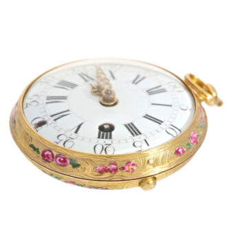 A gold French high-grade lady's verge pocket watch Circa 1770 A gold French high-grade lady's verge pocket watch Circa 1770
