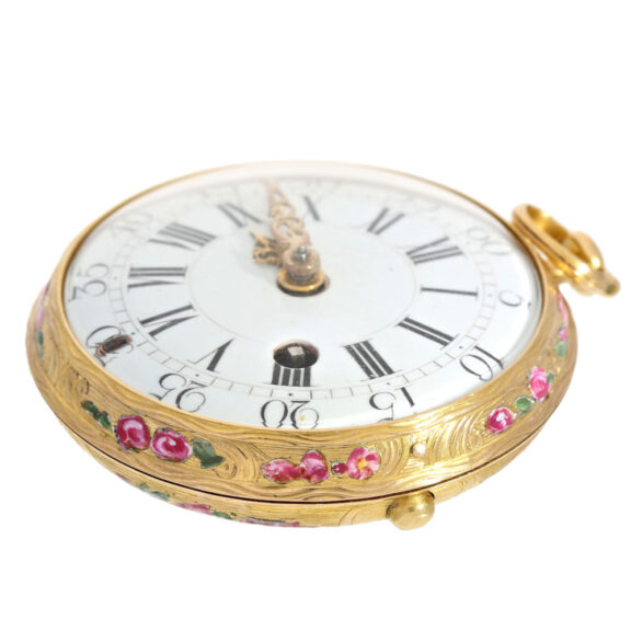 A gold French high-grade lady's verge pocket watch Circa 1770 A gold French high-grade lady's verge pocket watch Circa 1770