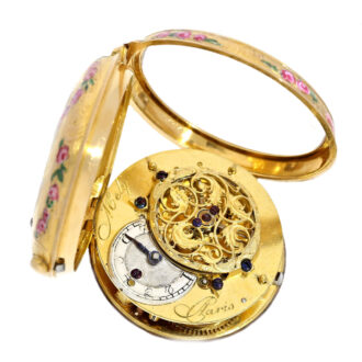 A gold French high-grade lady's verge pocket watch Circa 1770 A gold French high-grade lady's verge pocket watch Circa 1770