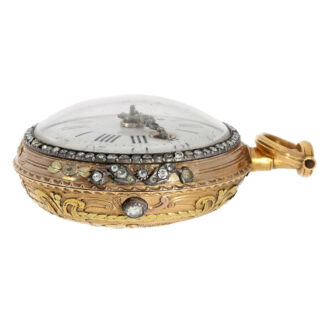 Swiss four-colored gold repeating verge watch Circa 1770