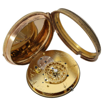 The movement has a verge escapement and is signed Argand à Paris