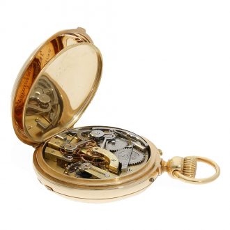 French 18 carat gold à goutte chronometer of finest quality Circa 1870