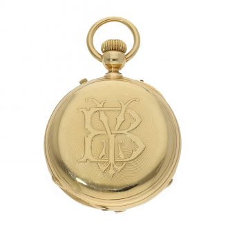French 18 carat gold à goutte chronometer of finest quality Circa 1870