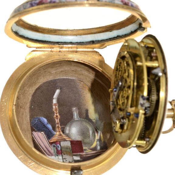 A French gold verge pocket watch in Rococo style Circa 1750 A French gold verge pocket watch in Rococo style Circa 1750