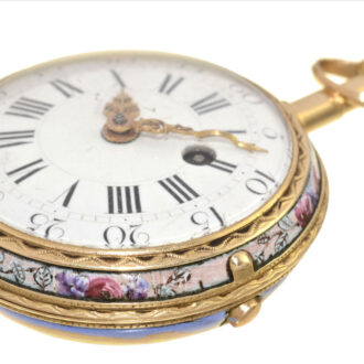 A French gold verge pocket watch in Rococo style Circa 1750