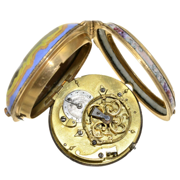 A French gold verge pocket watch in Rococo style Circa 1750 A French gold verge pocket watch in Rococo style Circa 1750