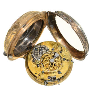 French four-colored gold repeating verge watch Circa 1770