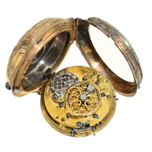 French four-colored gold repeating verge watch Circa 1770 French four-colored gold repeating verge watch Circa 1770