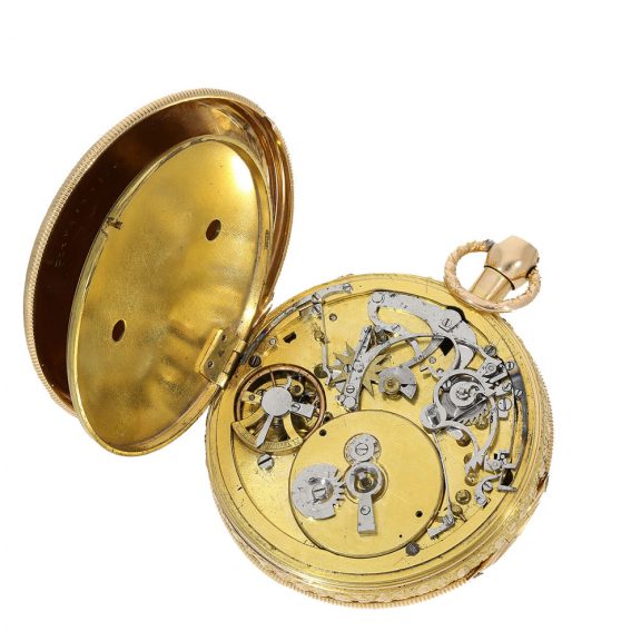 18 Carat gold repeater and musical movement Circa 1800 18 Carat gold repeater and musical movement Circa 1800