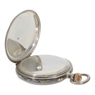 Swiss tula silver observatory deck chronometer Circa 1921