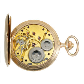 German 14K gold hunting cased lever pocket watch Circa 1910