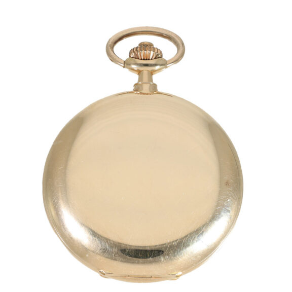German 14K gold hunting cased lever pocket watch Circa 1910 German 14K gold hunting cased lever pocket watch Circa 1910