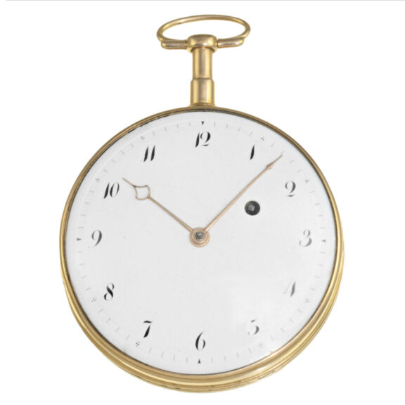 A French gold repeating a toc verge pocket watch Circa 1790 A French gold repeating a toc verge pocket watch Circa 1790