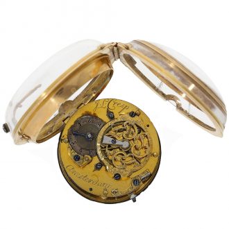 Very rare Dutch Louis XV 18 Carat gold watch Circa 1770
