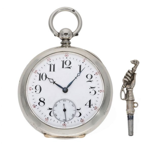 Swiss silver and gold heavy pivoted detent chronometer Circa 1860 Swiss silver and gold heavy pivoted detent chronometer Circa 1860