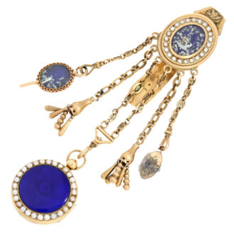 Rare French gold watch with prime quality chatelaine Circa 1810 Rare French gold watch with prime quality chatelaine Circa 1810