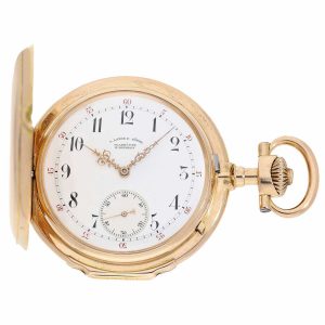 German rare Glashütte gold Ankerchronometer Circa 1889