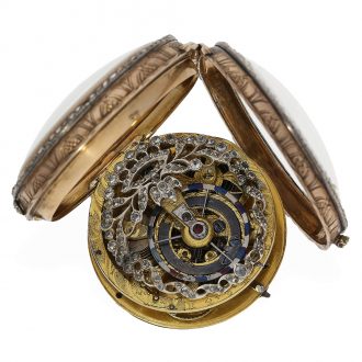 Skeletonized Louis XV verge watch with 18 carat pink gold case Circa 1770