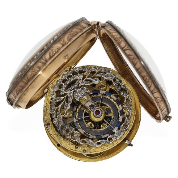 Skeletonized Louis XV verge watch with 18 carat pink gold case Circa 1770 Skeletonized Louis XV verge watch with 18 carat pink gold case Circa 1770