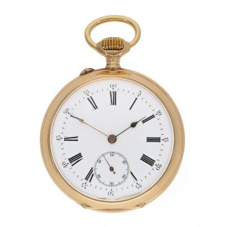 Swiss 18 carat gold observatory chronometer Circa 1880