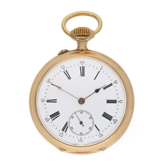 Swiss 18 carat gold observatory chronometer Circa 1880