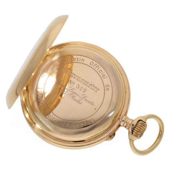 Swiss 18 carat gold observatory chronometer Circa 1880 Swiss 18 carat gold observatory chronometer Circa 1880