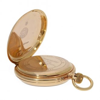 Swiss 18 carat gold observatory chronometer Circa 1880