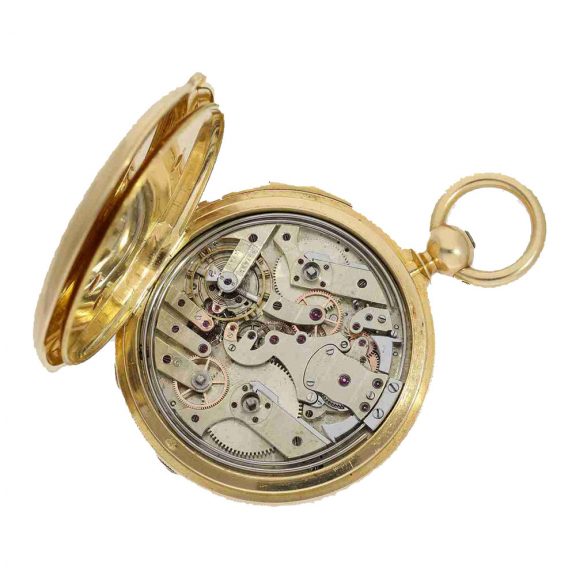 French 18 carat gold à goutte repeater with seconde morte Circa 1860 French 18 carat gold à goutte repeater with seconde morte Circa 1860