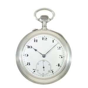 German large silver lever precision pocket watch Circa 1923