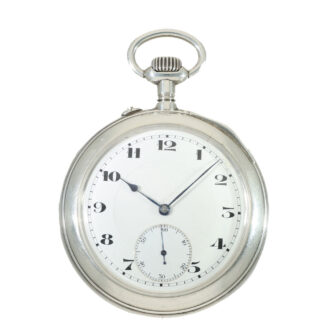 German large silver lever precision pocket watch Circa 1923