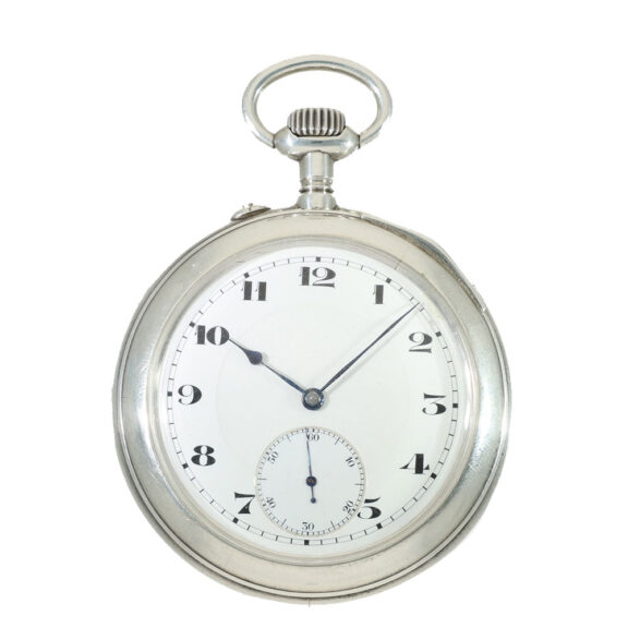 German large silver lever precision pocket watch Circa 1923