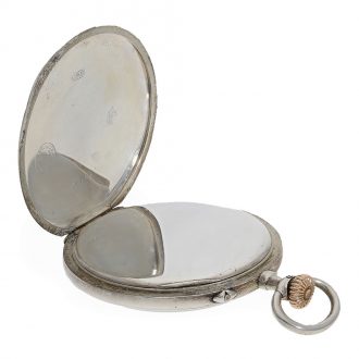 German lever watch with silver open faced case Circa 1915