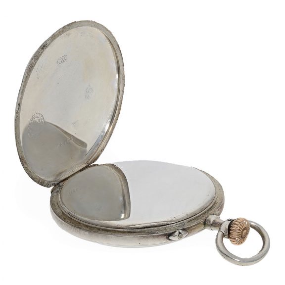 German lever watch with silver open faced case Circa 1915 German lever watch with silver open faced case Circa 1915