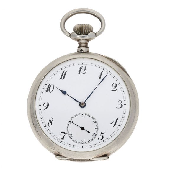 Swiss 999 silver anker chronometer by an apprentice Circa 1920