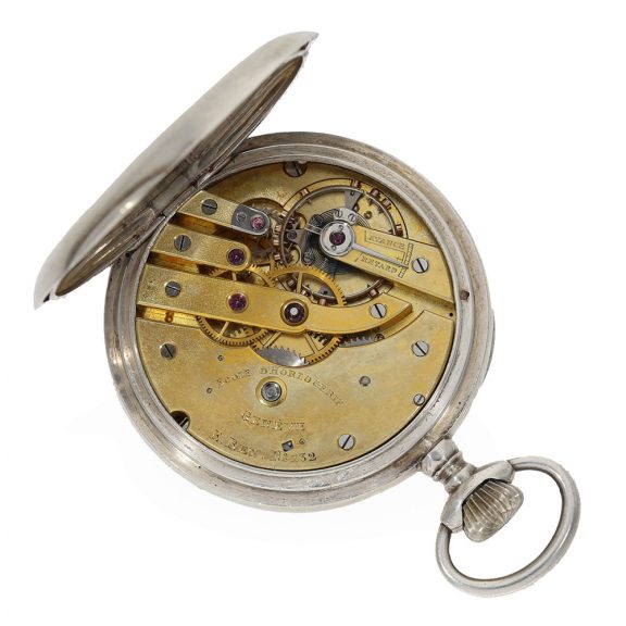 Swiss 999 silver anker chronometer by an apprentice Circa 1920 Swiss 999 silver anker chronometer by an apprentice Circa 1920