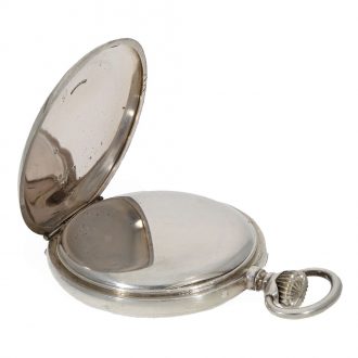 Swiss 999 silver anker chronometer by an apprentice Circa 1920
