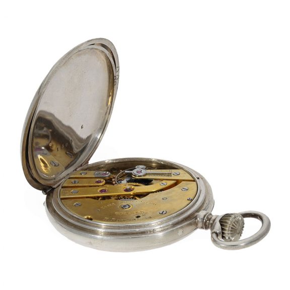 Swiss 999 silver anker chronometer by an apprentice Circa 1920 Swiss 999 silver anker chronometer by an apprentice Circa 1920