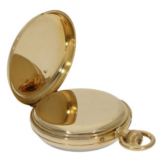 Swiss 18 carat gold exquisite watch with repeater Circa 1868