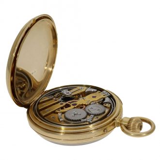 Swiss 18 carat gold exquisite watch with repeater Circa 1868