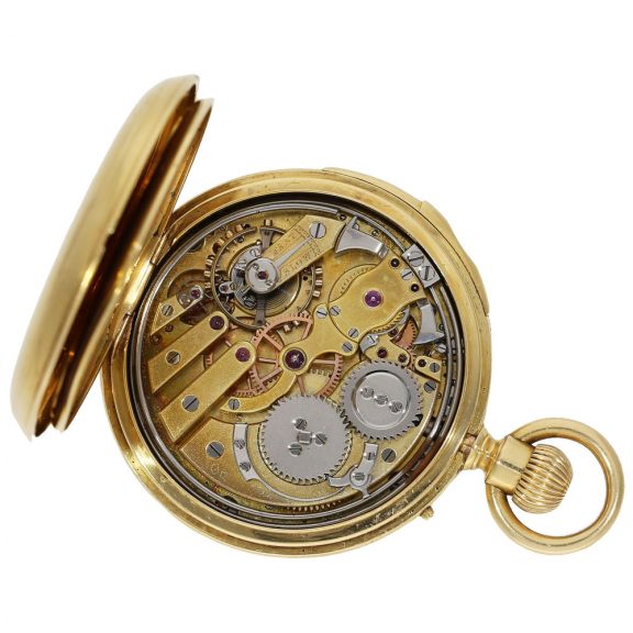 Swiss 18 carat gold exquisite watch with repeater Circa 1868 Swiss 18 carat gold exquisite watch with repeater Circa 1868